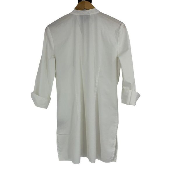 Womens Dana Buchman Tunic White Blouse Tex 3/4 sleeve Medium 0811Top - Picture 3 of 8